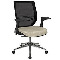 Office Star&trade; Pro-Line II ProGrid Fabric High-Back Chair, Sandstone/Black/Silver
