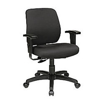 Office Star&trade; Work Smart Deluxe Task Chair, Black