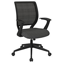 Office Star&trade; Work Smart Mesh Task Chair, Charcoal Onyx/Black