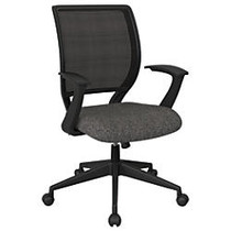 Office Star&trade; Work Smart Mesh Task Chair, Charcoal/Black