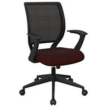 Office Star&trade; Work Smart Mesh Task Chair, Merlot/Black