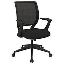 Office Star&trade; Work Smart Mesh Task Chair, Mesh Black/Black