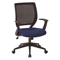 Office Star&trade; Work Smart Mesh Task Chair, Navy/Black
