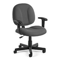 OFM Comfort Series Superchair Mid-Back Task Chair, Gray/Black