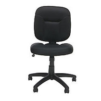 OFM Essentials Armless Fabric Mid-Back Task Chair, Black