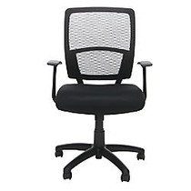 OFM Essentials Mesh High-Back Chair, Black/Black