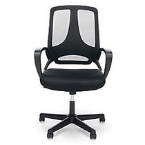 OFM Essentials Mesh High-Back Task Chair, Black/Silver