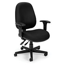 OFM Fabric Mid-Back Computer Task Chair, Black/Black