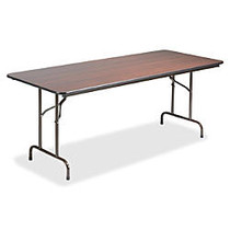Lorell; Laminate Economy Folding Table, 29 inch;H x 30 inch;W x 72 inch;D, Mahogany