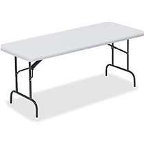 Lorell; Ultra-Light Banquet Table, 29 inch;H x 72 inch;W x 30 inch;D, Platinum