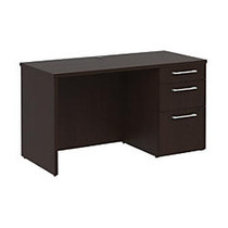 BBF 300 Series 3-Drawer Single-Pedestal Credenza,29 1/10 inch;H x 47 3/5 inch;W x 21 4/5 inch;D, Mocha Cherry, Premium Installation Service