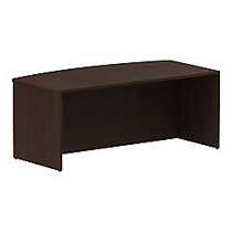 BBF 300 Series Bow-Front Shell Desk, 29 1/10 inch;H x 71 1/10 inch;W x 36 1/10 inch;D, Mocha Cherry, Premium Installation Service