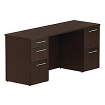 BBF 300 Series Small-Space Double-Pedestal, 29 1/10 inch;H x 65 3/5 inch;W x 21 4/5 inch;D, Mocha Cherry, Premium Installation Service