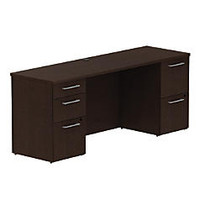 BBF 300 Series Small-Space Double-Pedestal, 29 1/10 inch;H x 71 1/10 inch;W x 21 4/5 inch;D, Mocha Cherry, Standard Delivery Service