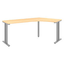 BBF Momentum Dog-Leg Right Desk, 29 1/2 inch;H x 79 inch;W x 34 inch;D, Natural Maple, Premium Installation Service