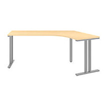 BBF Momentum Dog-Leg Right Desk, 29 1/2 inch;H x 79 inch;W x 34 inch;D, Natural Maple, Standard Delivery Service