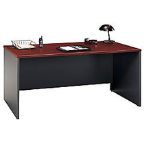 Bush Business Furniture Components Collection 66 inch; Wide Desk Shell, 29 7/8 inch;H x 66 inch;W x 29 3/8 inch;D, Hansen Cherry, Premium Installation Service