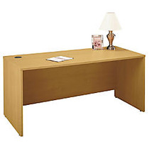 Bush Business Furniture Components Collection 66 inch; Wide Desk Shell, 29 7/8 inch;H x 66 inch;W x 29 3/8 inch;D, Light Oak, Premium Installation Service