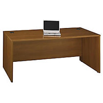 Bush Business Furniture Components Collection 72 inch; Wide Desk Shell, 29 3/4 inch;H x 71 1/8 inch;W x 29 3/8 inch;D, Warm Oak, Premium Installation Service