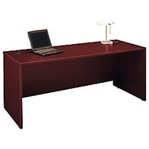 Bush Business Furniture Components Collection 72 inch; Wide Desk Shell, 29 7/8 inch;H x 71 inch;W x 29 3/8 inch;D, Mahogany, Premium Installation Service