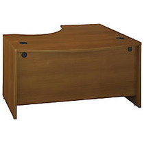 Bush Business Furniture Components Collection Left Hand L-Bow Desk Shell, 29 7/8 inch;H x 58 7/8 inch;W x 42 7/8 inch;D, Warm Oak, Standard Delivery Service