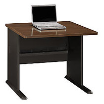 Bush Office Advantage 36 inch; Desk, 29 7/8 inch;H x 35 5/8 inch;W x 26 7/8 inch;D, Sienna Walnut, Premium Installation Service
