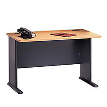 Bush Office Advantage 48 inch; Desk, 29 7/8 inch;H x 47 1/2 inch;W x 26 7/8 inch;D, Beech/Slate, Premium Installation Service