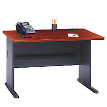 Bush Office Advantage 48 inch; Desk, 29 7/8 inch;H x 47 1/2 inch;W x 26 7/8 inch;D, Hansen Cherry/Galaxy, Standard Delivery Service