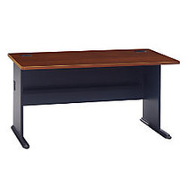 Bush Office Advantage 60 inch; Desk, 29 7/8 inch;H x 59 5/8 inch;W x 26 7/8 inch;D, Hansen Cherry/Galaxy, Standard Delivery Service