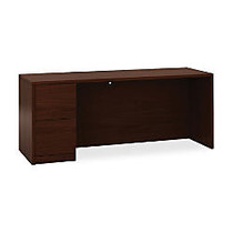 HON 10500 H105904L Credenza - 72 inch; x 24 inch; x 29.5 inch; - 2 - Single Pedestal on Left Side - Material: Wood - Finish: Laminate, Mahogany