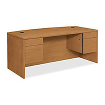HON; 10500 Series&trade; Double-Pedestal Bow-Top Desk, 29 1/2 inch;H x 72 inch;W x 36 inch;D, Harvest Cherry
