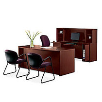 HON; 10500 Series&trade; Double-Pedestal Desk, Bow Top, 29 1/2 inch;H x 72 inch;W x 36 inch;D, Mahogany
