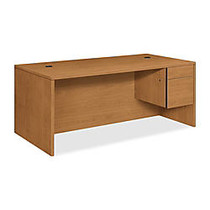 HON; 10500 Series&trade; Laminate Desk Ensemble Right-Pedestal Desk, 29 1/2 inch;H x 72 inch;W x 36 inch;D, Harvest Cherry