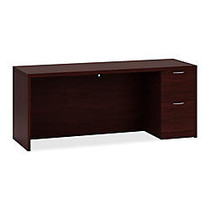 HON; Valido Laminate Right Credenza, File/File, 29 1/2 inch;H x 72 inch;W x 24 inch;D, Mahogany