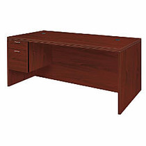 HON; Valido&trade; Collection, Rectangle Top Left-Pedestal Desk, 29 1/2 inch;H x 72 inch;W x 36 inch;D, Mahogany