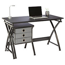 Realspace Lake Point L Desk 29 Inch H X 56 Inch W X 56 Inch D Black Office Wagon