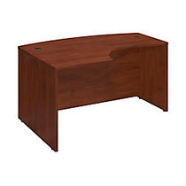 Bush Business Furniture Components Collection 60 inch; Left-Hand L-Bow Desk Shell, 29 7/8 inch;H x 58 7/8 inch;W x 42 7/8 inch;D, Hansen Cherry, Premium Delivery Service