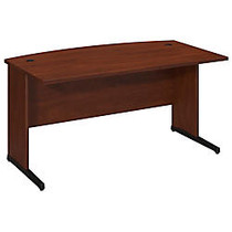 Bush Business Furniture Components Elite C-Leg Bow Front Desk, 60 inch;W x 36 inch;D, Hansen Cherry, Standard Delivery Service