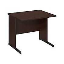 Bush Business Furniture Components Elite C-Leg Desk, 36 inch;W x 30 inch;D, Mocha Cherry, Premium Installation Service
