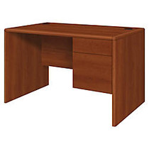 HON; 10700 Series Laminate Small Office Desk, 29 1/2 inch;H x 48 inch;W x 30 inch;D, Cognac