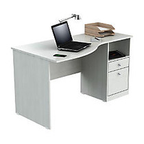 Inval Laura Curved Top Computer Desk, 31 1/2 inch;H x 55 inch;W x 29 1/2 inch;D, Laricina White