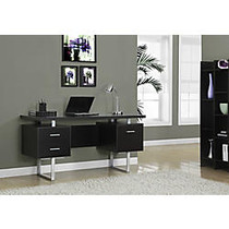 Monarch Retro-Style Computer Desk, 30 inch;H x 60 inch;W x 24 inch;D, Cappuccino