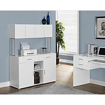 Monarch Specialties Office Cabinet Credenza, 48 inch;W x 60 inch;D, White