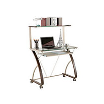 Realspace Merido Computer Tower, 48 inch;H x 36 inch;W x 19 inch;D, Espresso/Silver