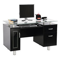 Realspace; Sutton Executive Desk, 30 inch;H x 50 inch;W x 23 3/4 inch;D, Black