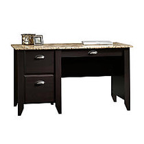 Sauder; Samber Desk, 29 1/2 inch;H x 53 1/8 inch;W x 23 1/2 inch;D, Granite/Jamocha Wood