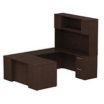 BBF 300 Series Executive U-Shaped Double-Pedestal Desk, 72 3/10 inch;H x 65 3/5 inch;W x 93 inch;D, Mocha Cherry, Standard Delivery Service