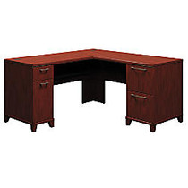 BBF Enterprise 60 inch; L-Shaped Desk, 29 3/4 inch;H x 60 inch;W x 60 inch;D, Harvest Cherry, Premium Installation Service