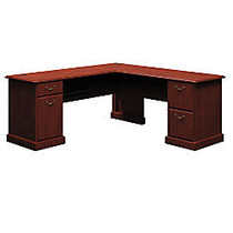 BBF Syndicate 72 inch; L-Shaped Desk, 30 3/4 inch;H x 72 1/4 inch;W x 72 1/4 inch;D, Harvest Cherry, Standard Delivery Service, Box 1 Of 2