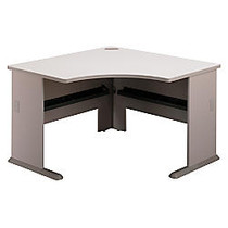 Bush Office Advantage Corner Desk, 29 7/8 inch;H x 47 1/4 inch;W x 47 1/4 inch;D, Spectrum/Pewter, Premium Installation Service